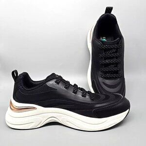 Skechers Hazel Step N Flow Black Casual Shoes Sneakers 177575 Women's Size 8